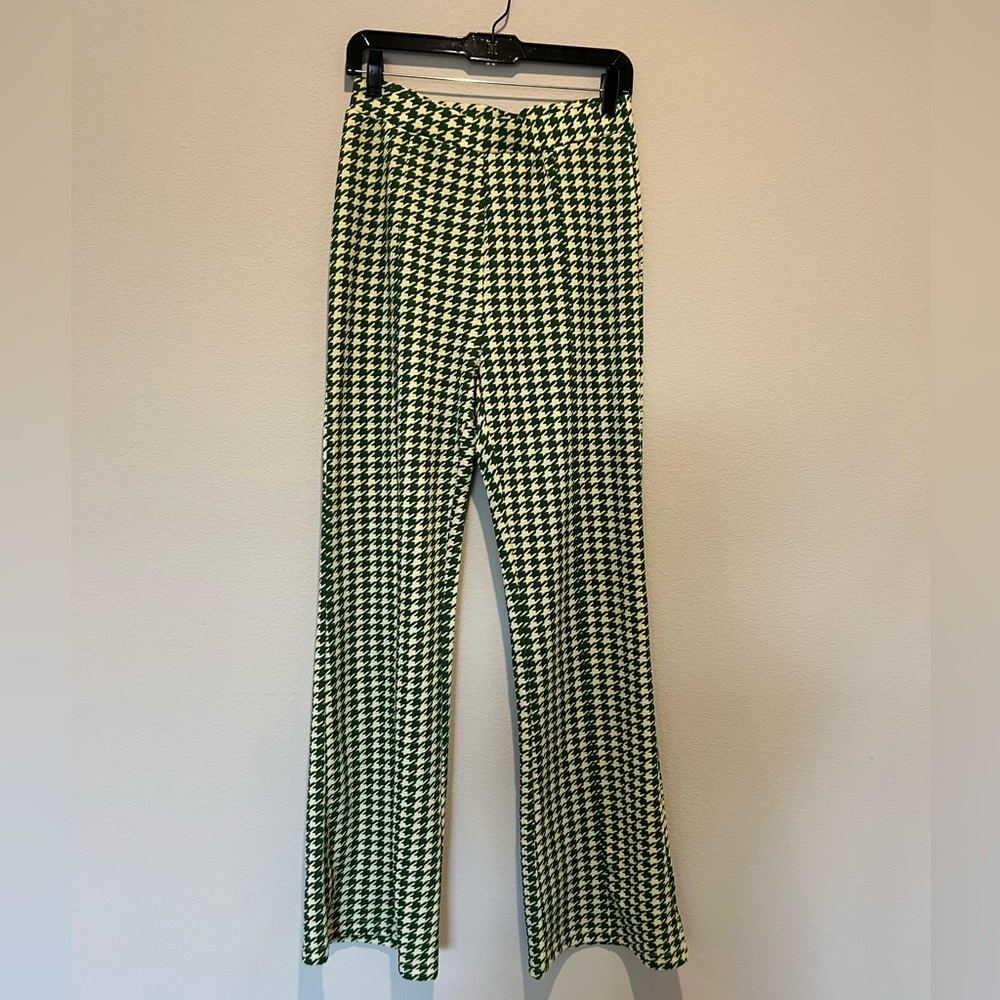 Green Patterned Pants - Picture 3 of 3